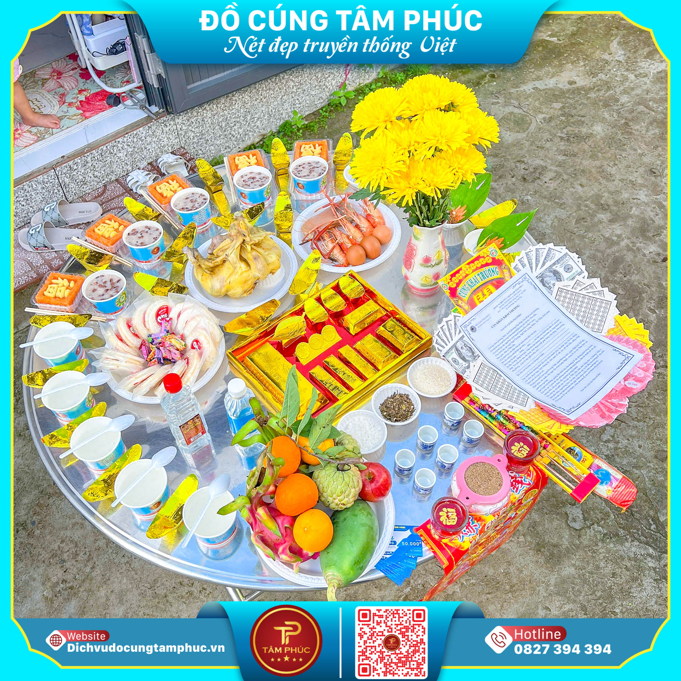 Khai Trương Hồng Phát – Mâm Cúng Trọn Gói Chuẩn Đẹp Từ Tâm Phúc